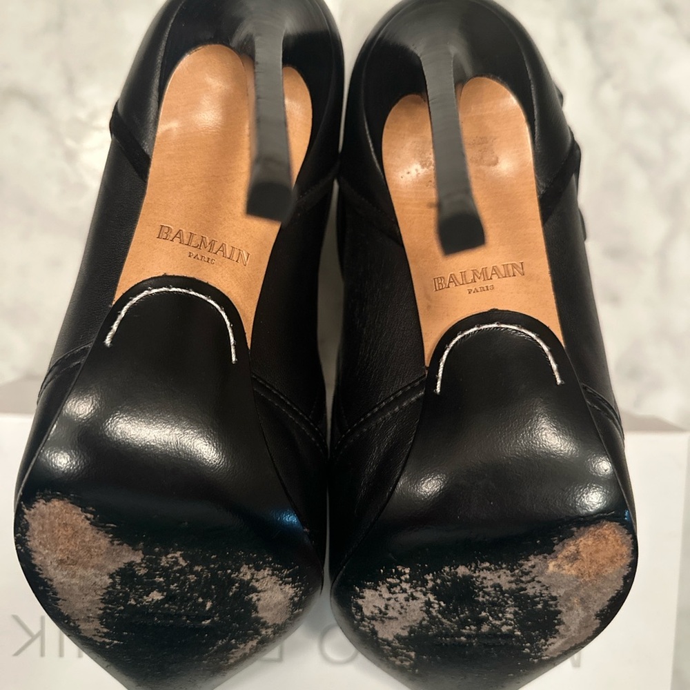 BALMAIN Black Booties - Picture 6 of 10